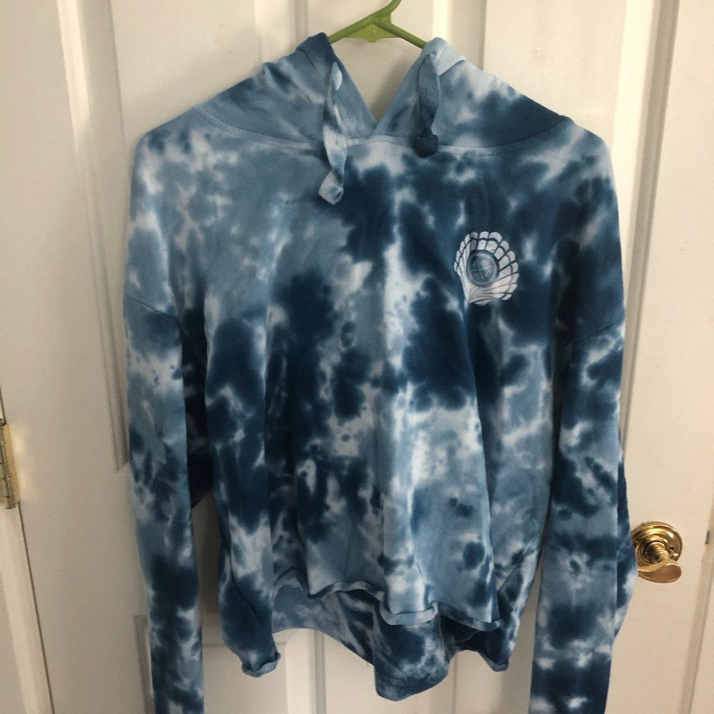 Blue Tie-Dye Women's Hoodie
